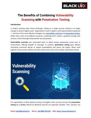 The Benefits of Combining Vulnerability Scanning with Penetration Testing