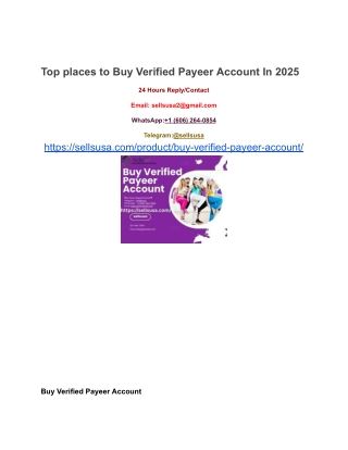 Top places to Buy Verified Payeer Account In 2025-1 - Copy - Copy - Copy