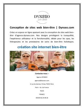 conception de sites web bien tre dynseo com