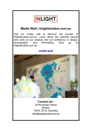 Media Wall | Inlightstudios.com.au