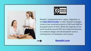 Rewathi Innovations presentation Ppt