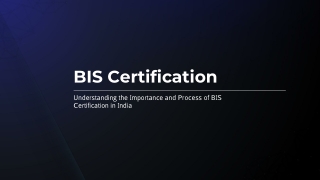 bis certification
