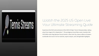 Live US Open Stream