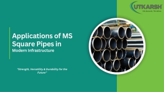 Applications of MS Square Pipes in Modern Infrastructure