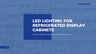 LED Lighting for Refrigerated Display Cabinets