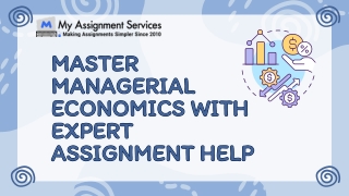 Score High in Managerial Economics with Expert Help