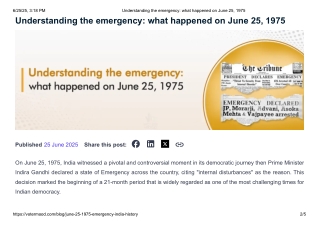 Understanding the emergency_ what happened on June 25, 1975