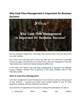 Why Cash Flow Management is Important for Business Success.docx