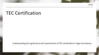 tec certification