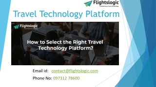 Travel Technology Platform
