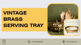 Vintage Brass Serving Tray PDF
