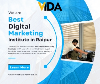 Experience Career-Focused Learning at VIDA – Raipur’s Best Marketing Institute