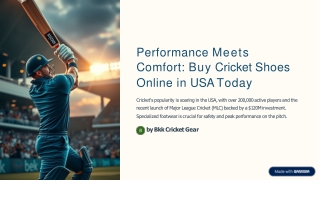 Performance Meets Comfort: Buy Cricket Shoes Online in  USA Today