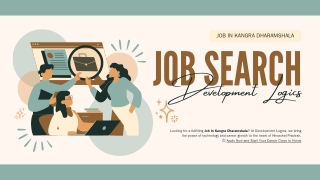 Jobs in Kangra Dharamshala  Join Development Logics Today