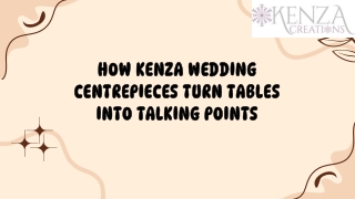 How Kenza Wedding Centrepieces Turn Tables Into Talking Points