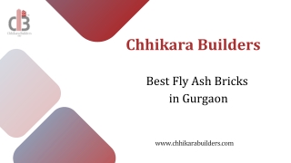 Best Fly Ash Bricks in Gurgaon – Chhikara Builders