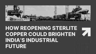 How Reopening Sterlite Copper Could Brighten India’s Industrial Future