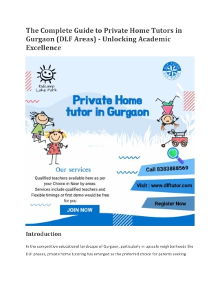 Private Home tutor in Gurgaon | Home tutor Gurgaon | Best tutor in Gurgaon