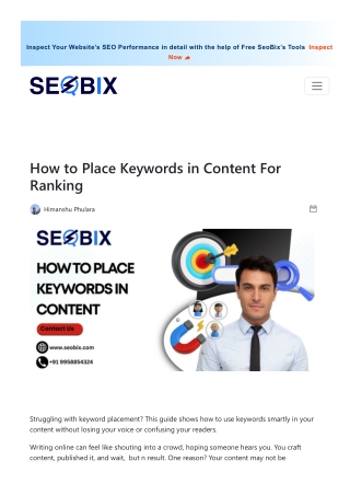 Keyword Placement Guide: Where and How to Use Keywords in Your Content