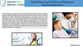 Teeth Whitening in UAE for A Wholesome Treatment Experience