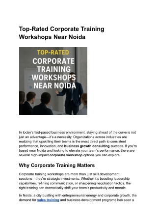 Top-Rated Corporate Training Workshops Near Noida (1)