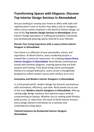 Custom Home Interiors Ahmedabad – Design Spaces by Nirali