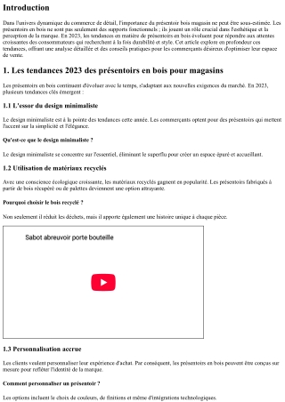 Les tendances 2023 des présentoirs en bois pour magasins