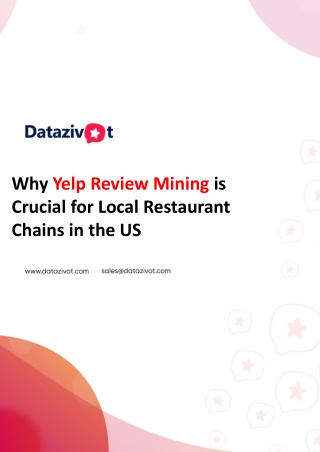 Why Yelp Review Mining is Crucial for Local Restaurant Chains in the US