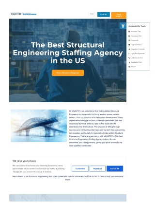 Best Structural Engineering Staffing Agency in US