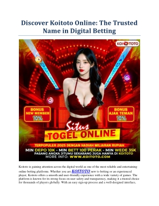 Discover Koitoto Online