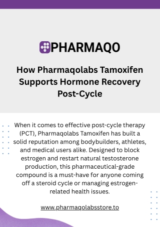 Everything You Need to Know About Pharmaqolabs Tamoxifen