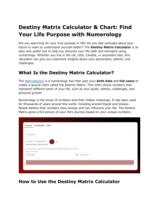 Matrixdestiny