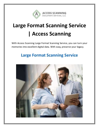 Large Format Scanning Service