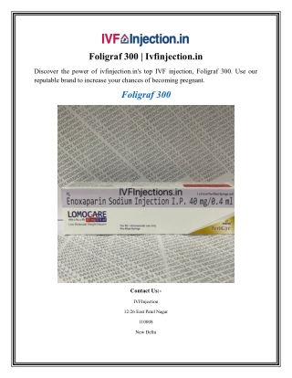 Foligraf 300 Ivfinjection.in