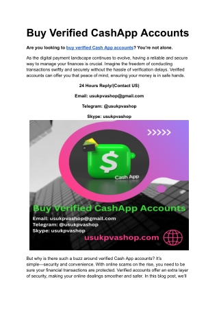 Buy Verified CashApp Accounts (10)