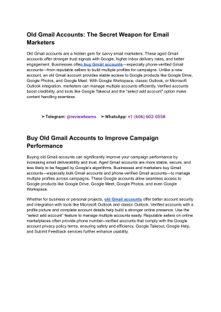 old gmail accounts the secret weapon for email