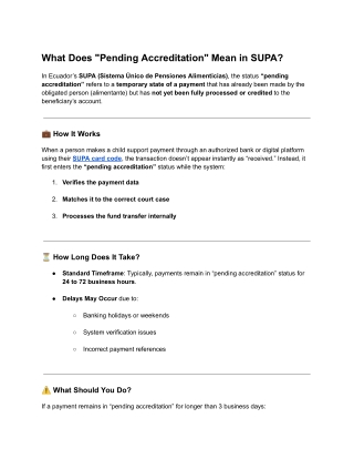 What Does _Pending Accreditation_ Mean in SUPA