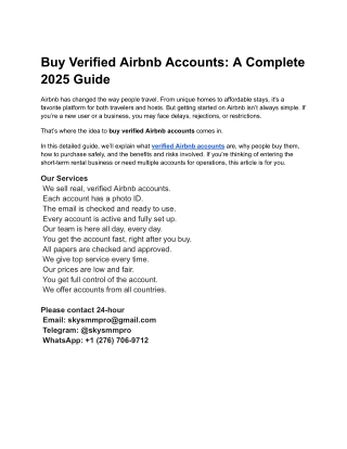 buy verified airbnb accounts a complete 2025 guide