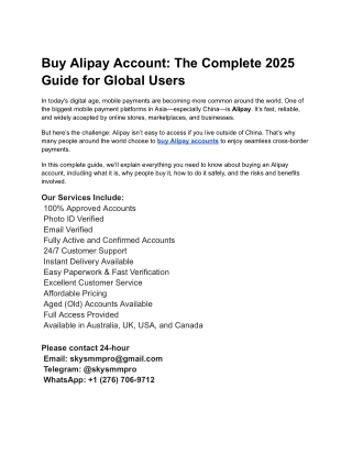 How to create a verified Alipay account?
