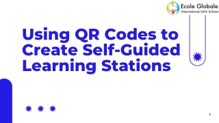 using qr codes to create self guided learning