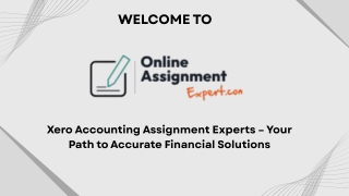 Get Reliable Support from Xero Accounting Assignment Experts