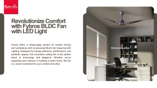 BLDC Fan with LED Light – Brighten Up While You Cool Down!