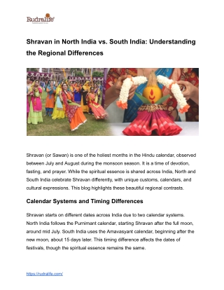 Shravan in North India vs. South India_ Understanding the Regional Differences
