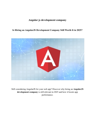 angular js development company