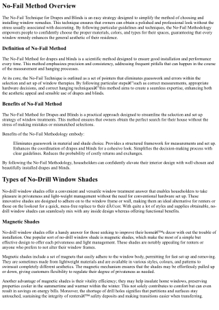 no fail method overview