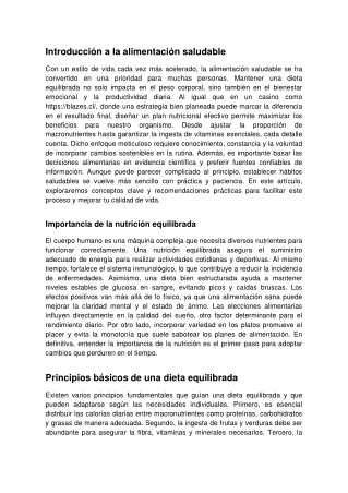 introducci n a la alimentaci n saludable