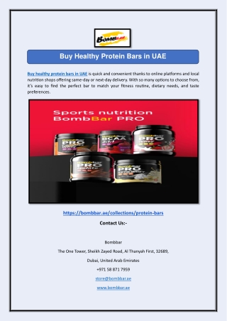 Buy Healthy Protein Bars in UAE