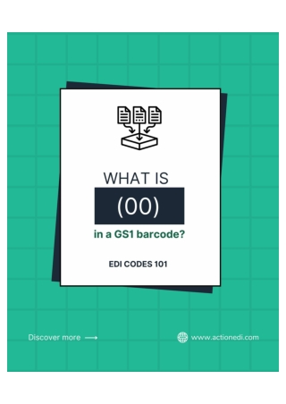 What is (00) in a GS1 barcode?