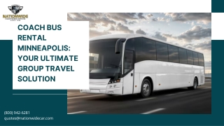 Coach Bus Rental Minneapolis Your Ultimate Group Travel Solution