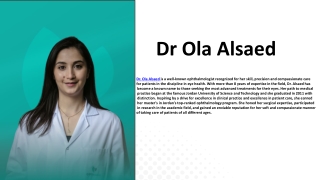 dr ola alsaed
